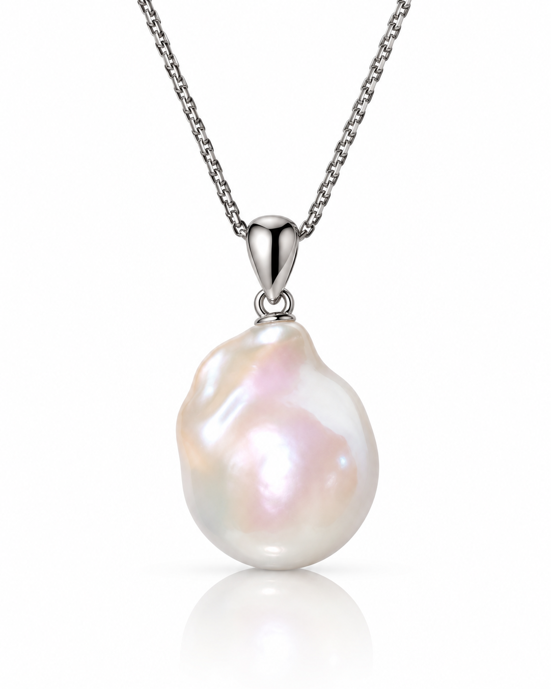 Natural Baroque Pearl Pendant Necklace