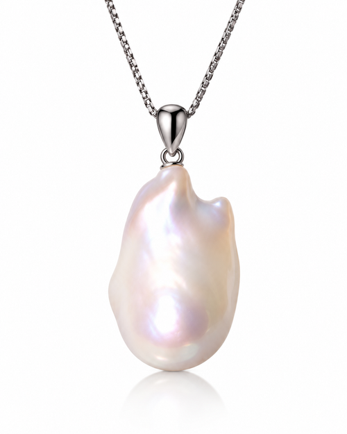 Natural Baroque Pearl Pendant Necklace