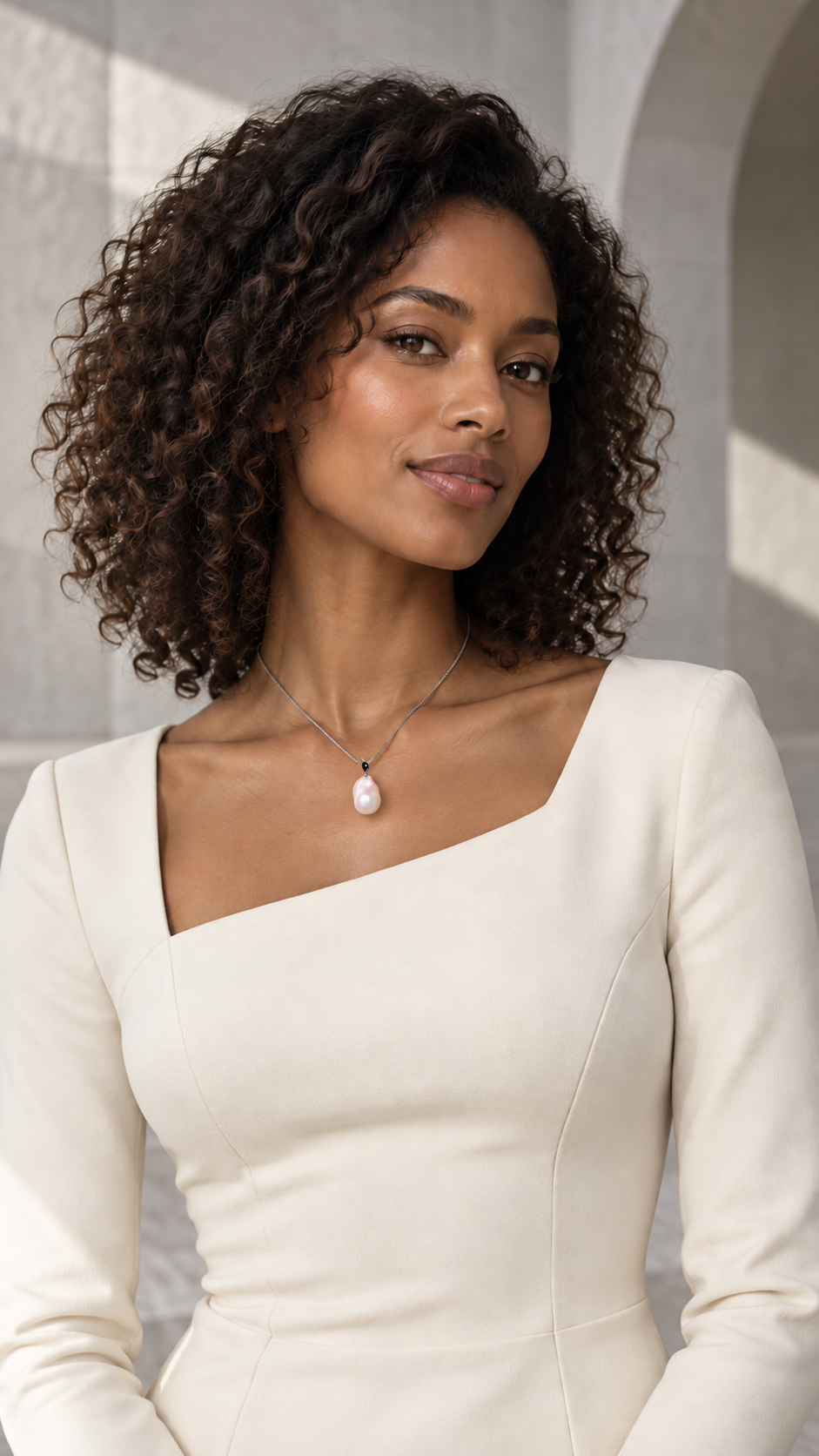 Natural Baroque Pearl Pendant Necklace